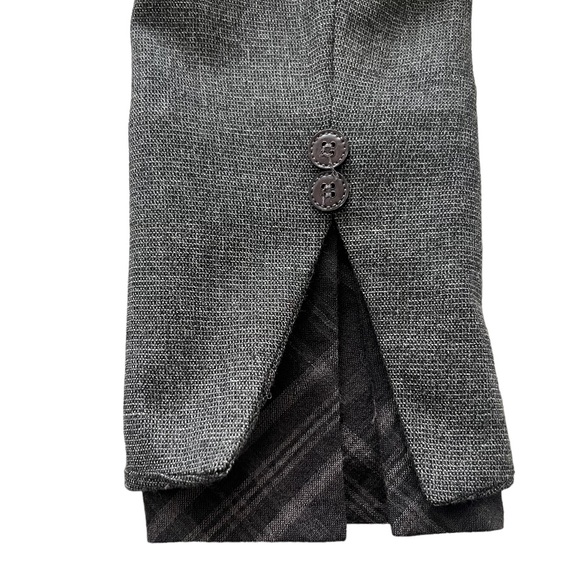 BEBE Wool blend blazer and pant suit set flared legs - Picture 6 of 9